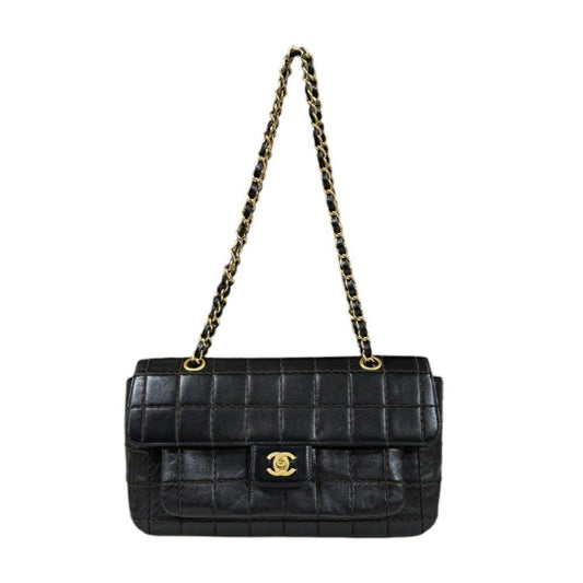 Chanel Black Leather Shoulder Bag ()