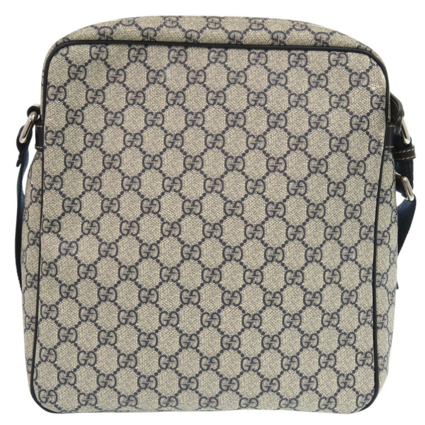 Gucci Beige Navy Gg Supreme Shoulder Bag ()