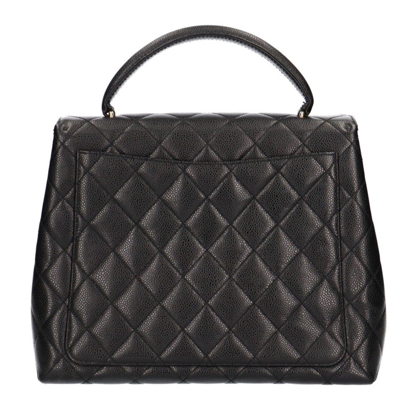 Chanel Black Caviar Leather Handbag ()