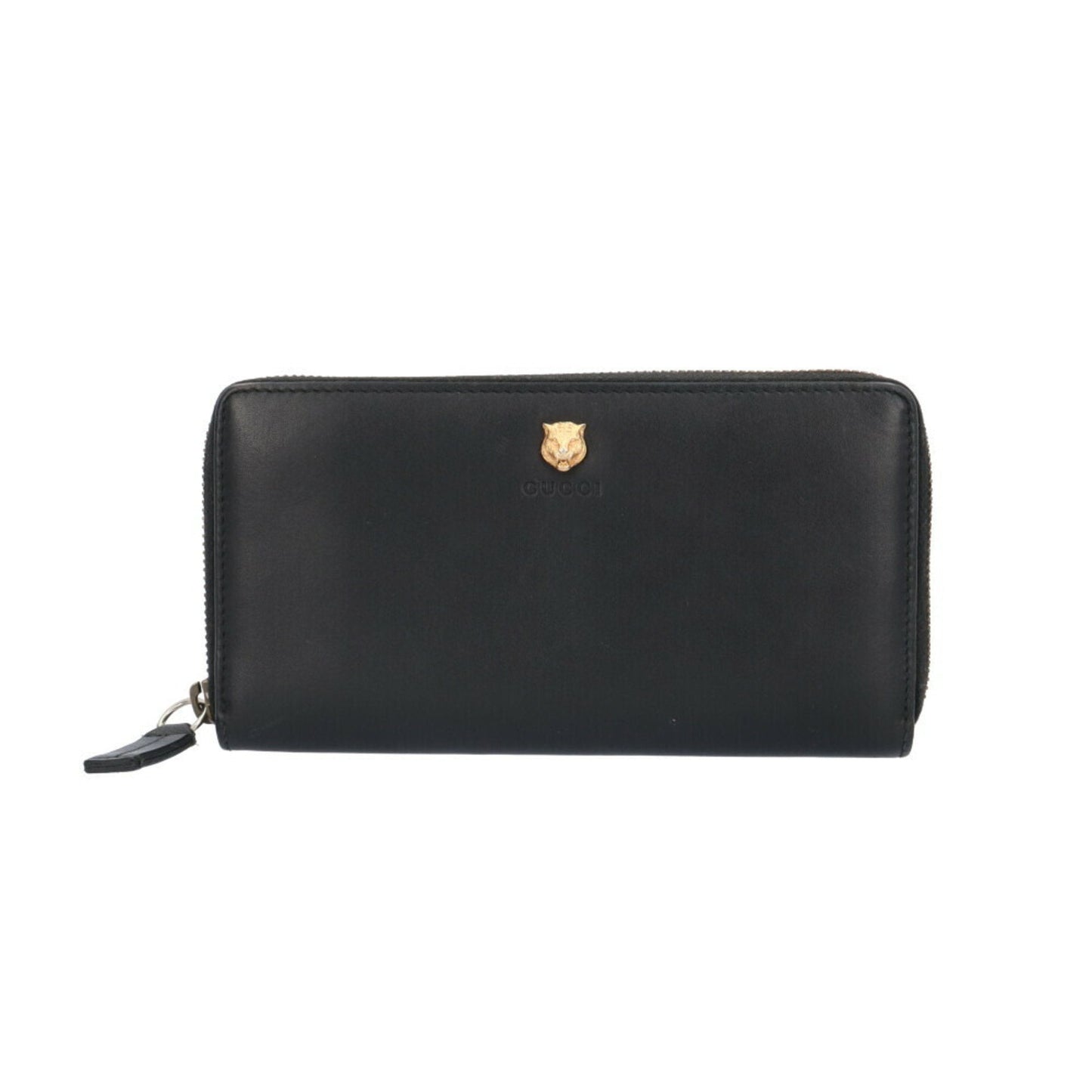 Gucci Black Leather Long Wallet (Bi-Fold) ()