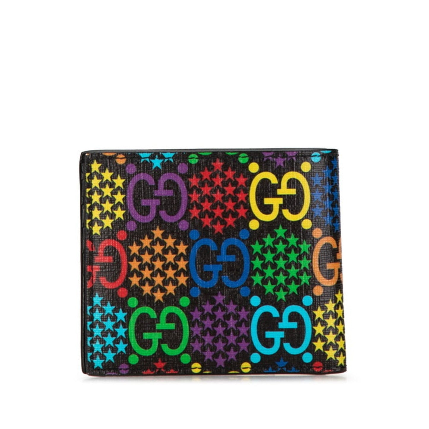 Gucci Black Multi-Color Pvc Wallet (Bi-Fold) ()