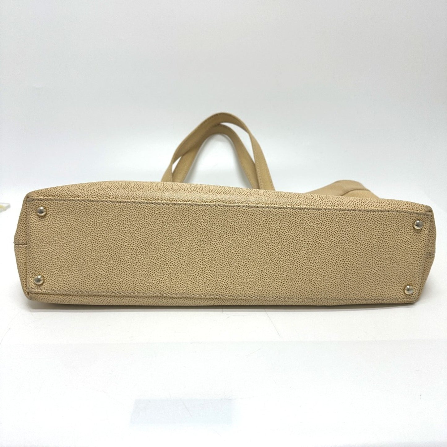 Chanel Beige Leather Tote Bag ()