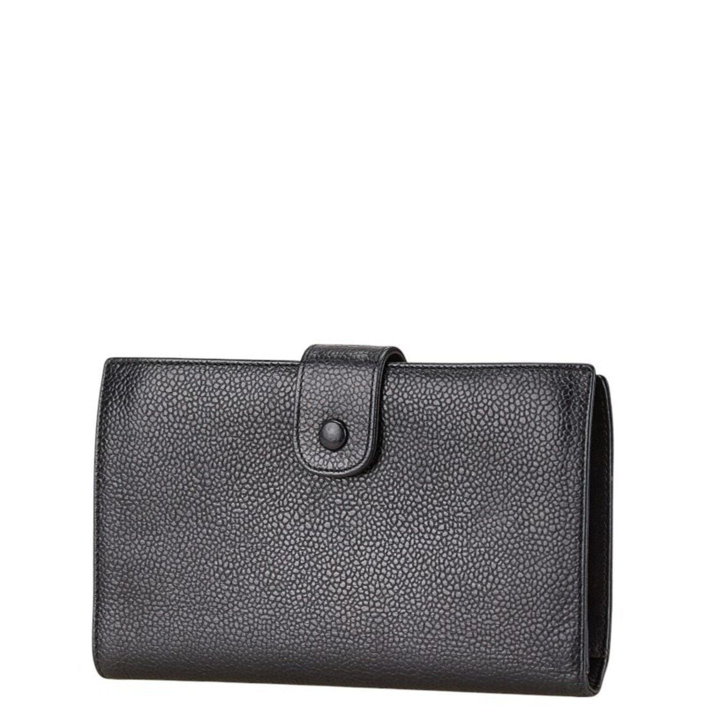 Chanel Black Grained Calfskin Coin Purse/Coin Case ()