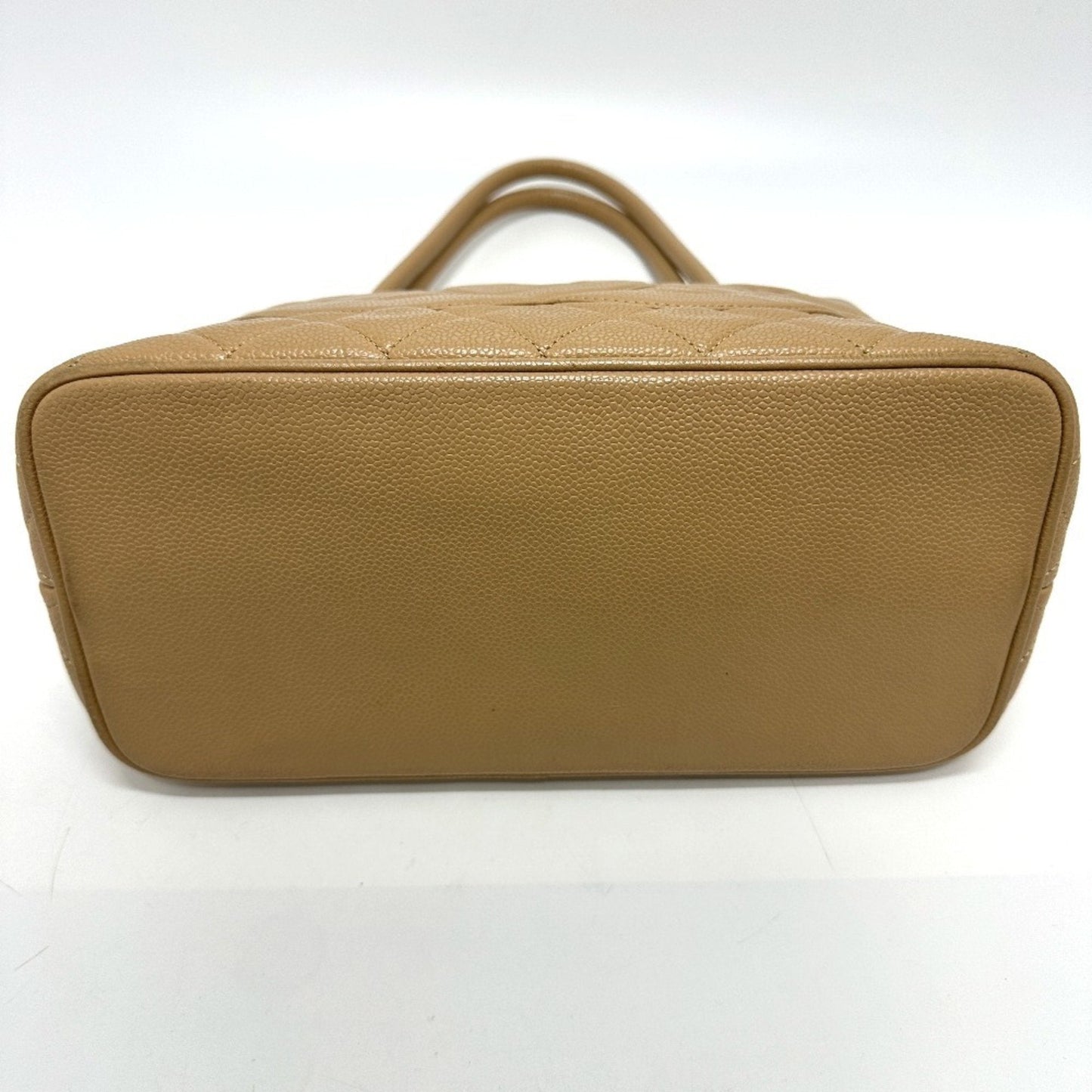 Chanel Beige Caviar Leather Tote Bag ()