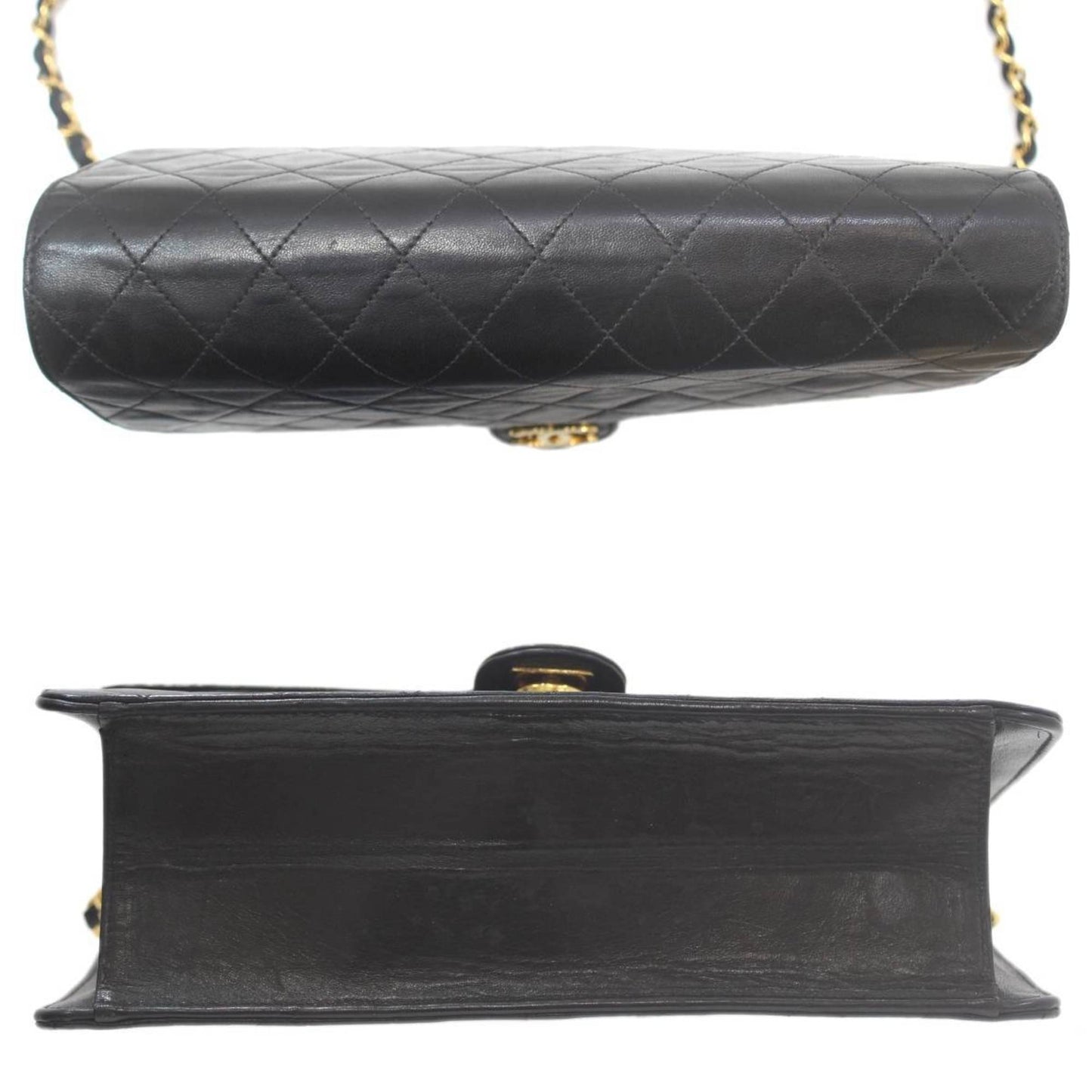 Chanel Black Leather Shoulder Bag ()