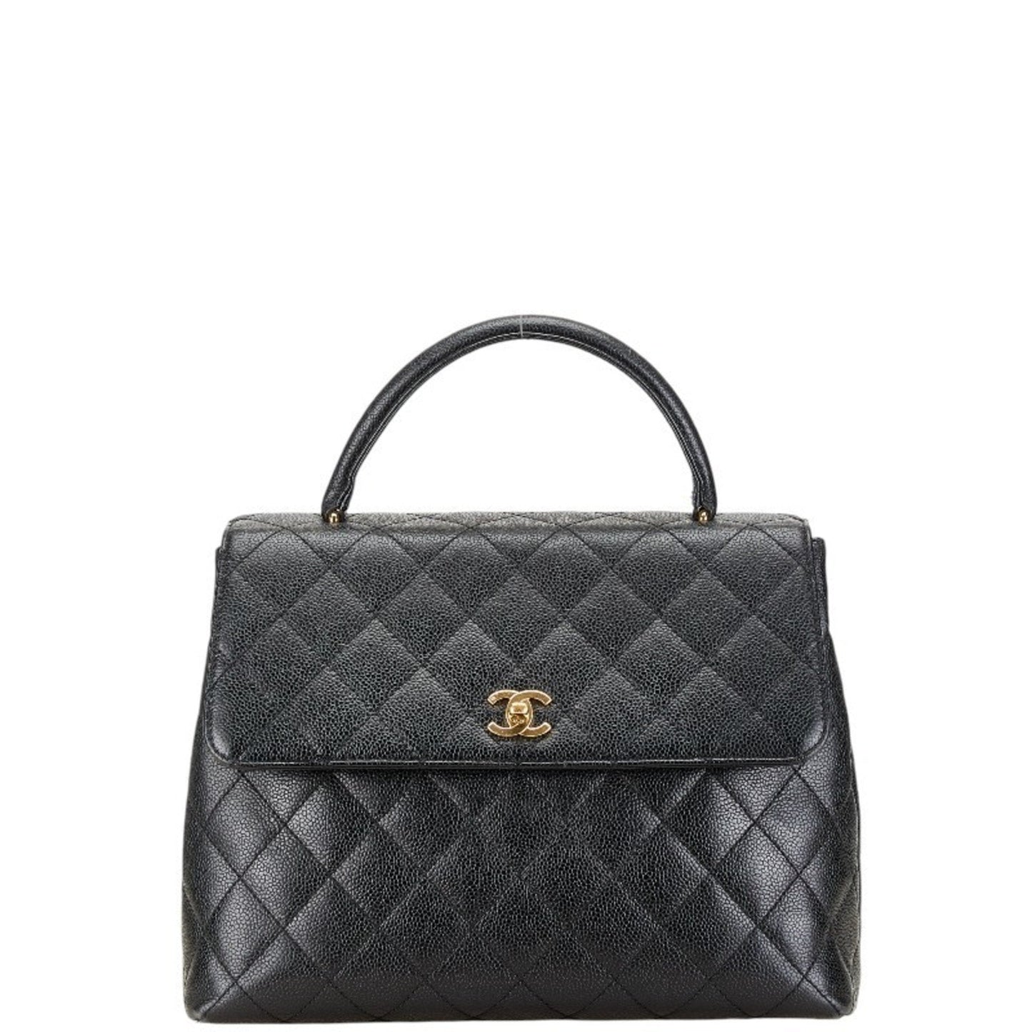 Chanel Black Caviar Leather Handbag ()