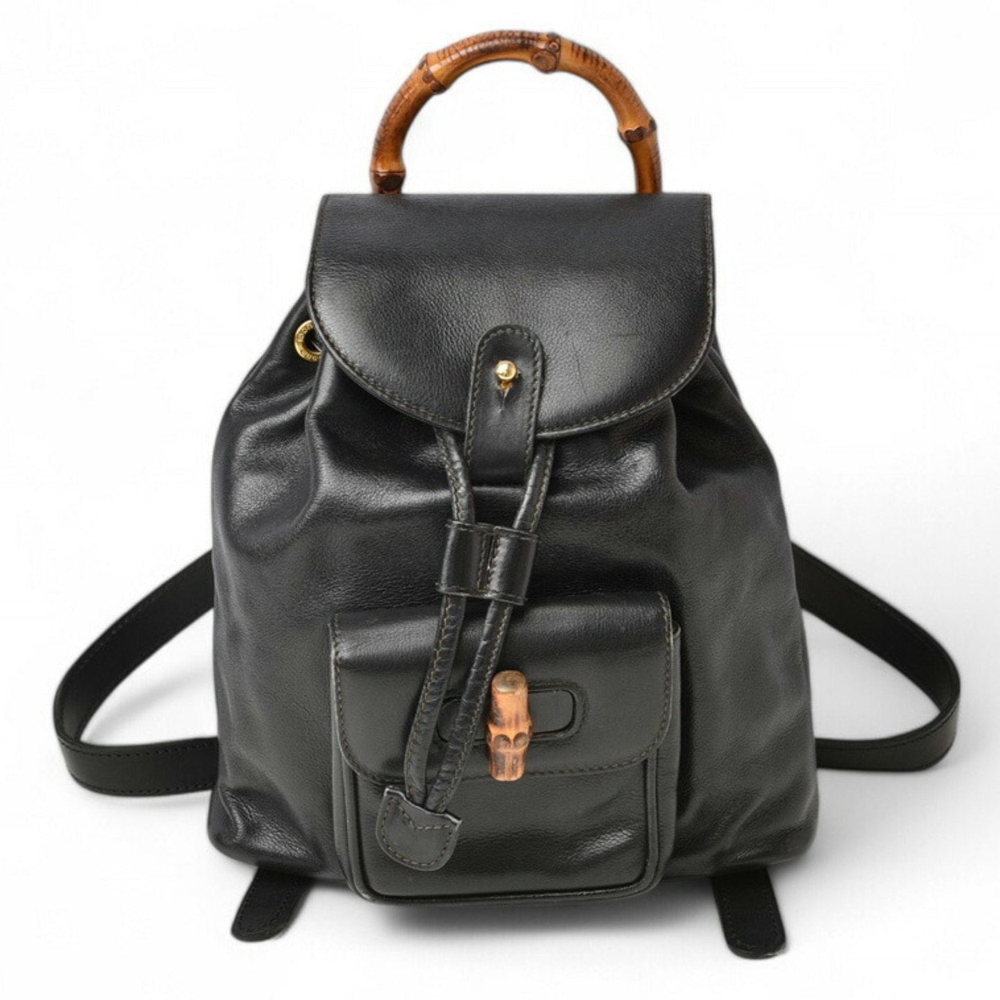 Gucci Black Leather Backpack ()