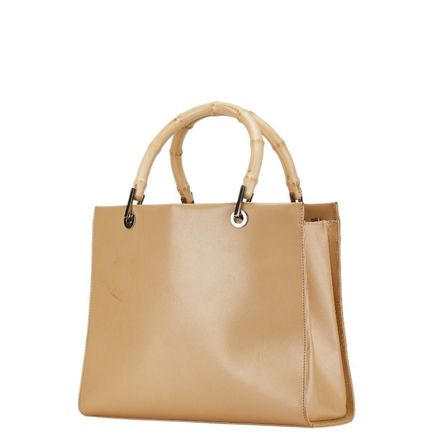 Gucci Beige Leather Handbag Shoulder Bag ()