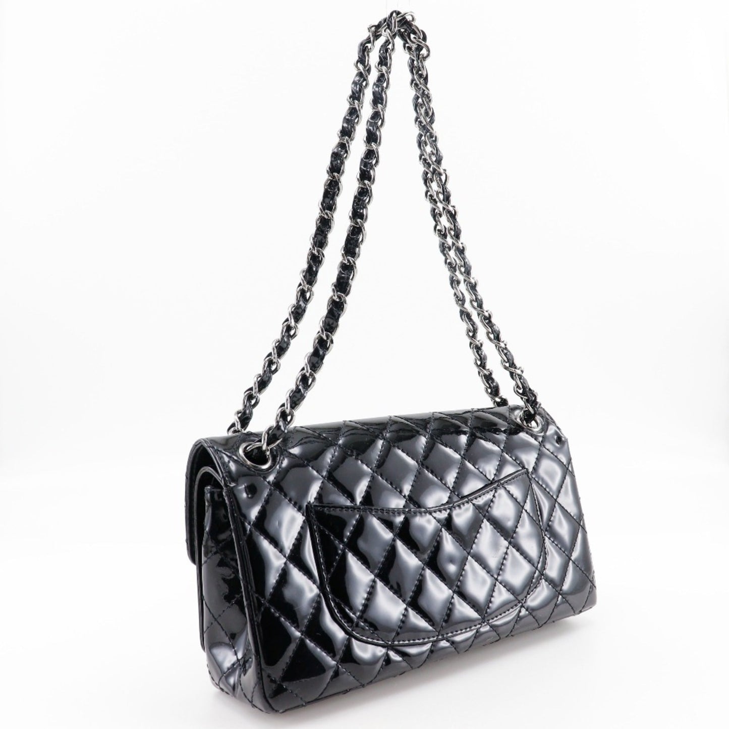 Chanel Black Patent Leather Shoulder Bag ()
