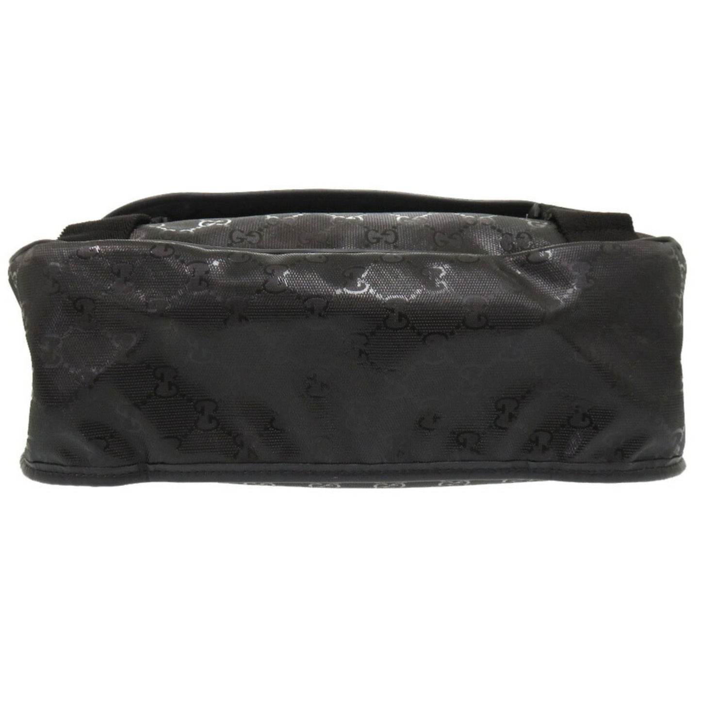 Gucci Black Coated Canvas Pvc Messenger Bag Shoulder Bag ()