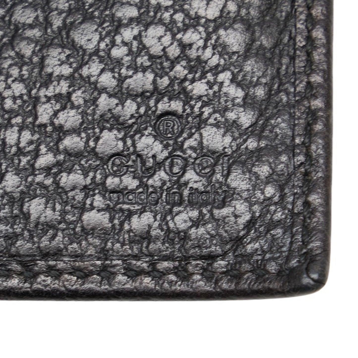 Gucci Black Leather Long Wallet (Bi-Fold) ()