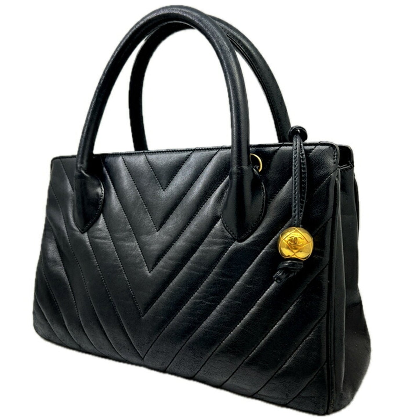 Chanel Black Leather Handbag ()