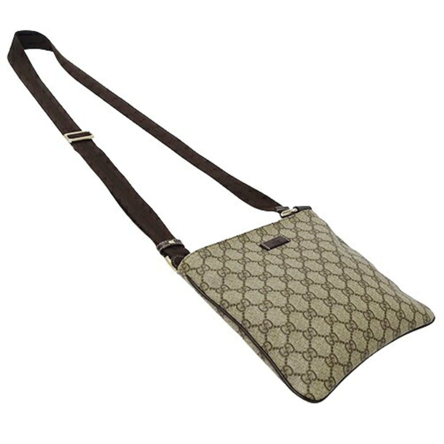 Gucci Beige Brown Gg Supreme Shoulder Bag ()