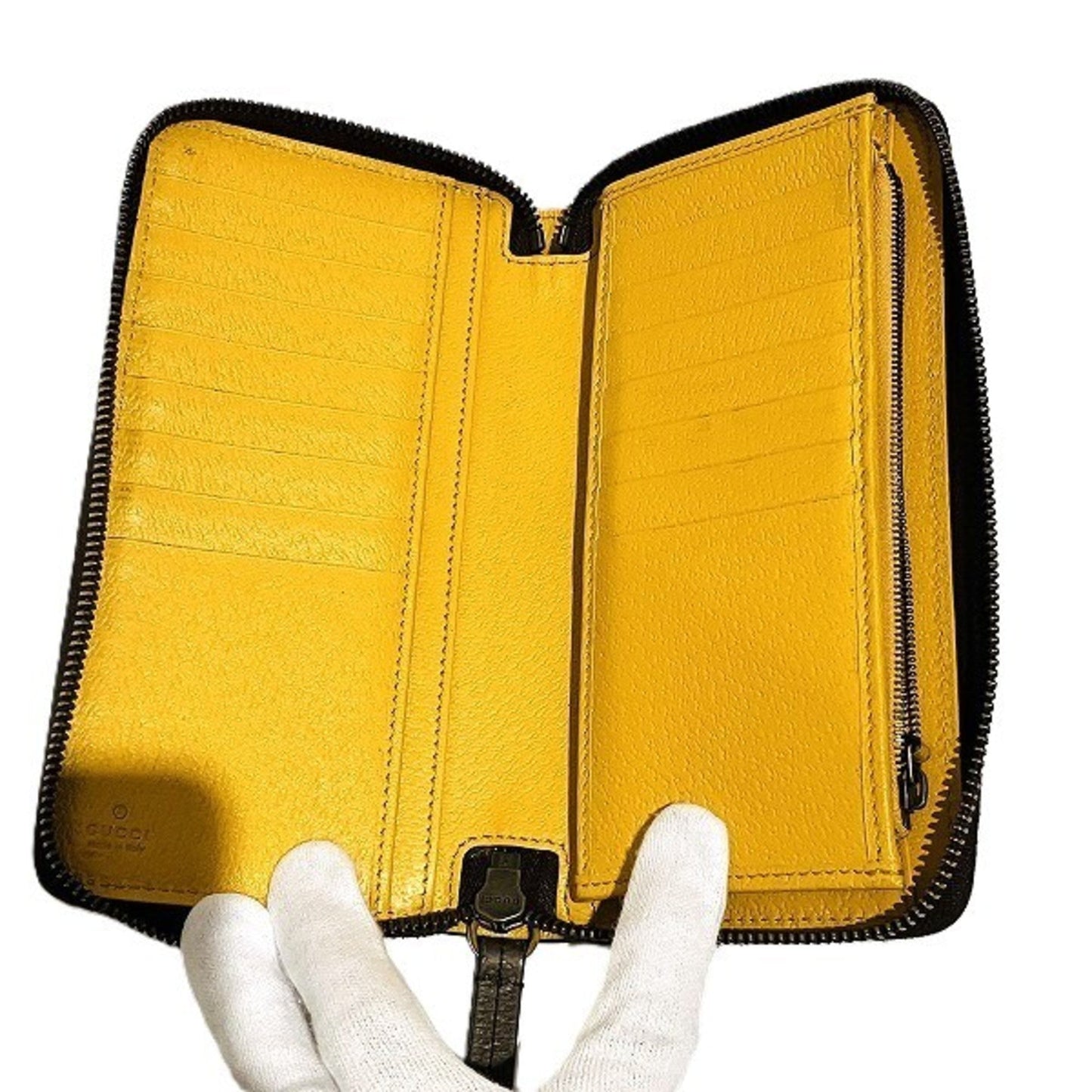 Gucci Beige Pvc Leather Long Wallet (Bi-Fold) ()