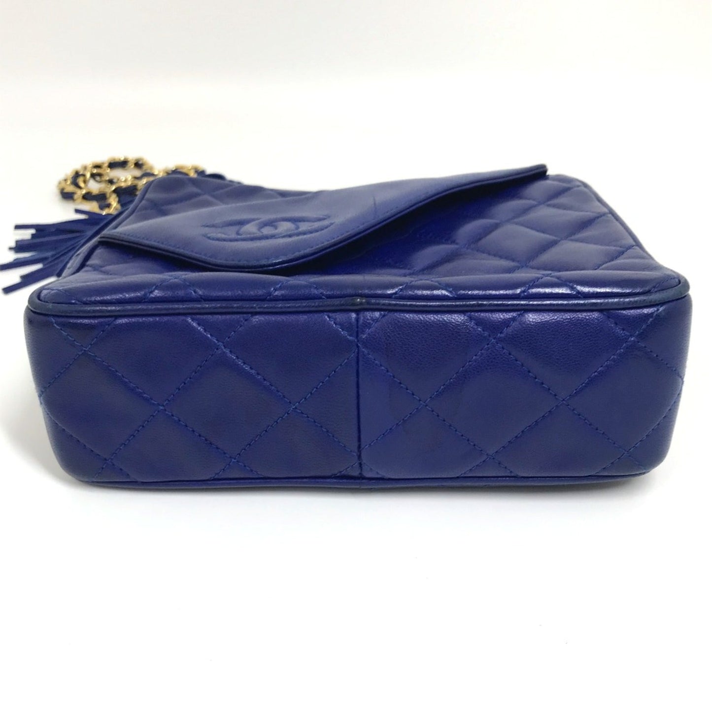 Chanel Blue Leather Shoulder Bag ()