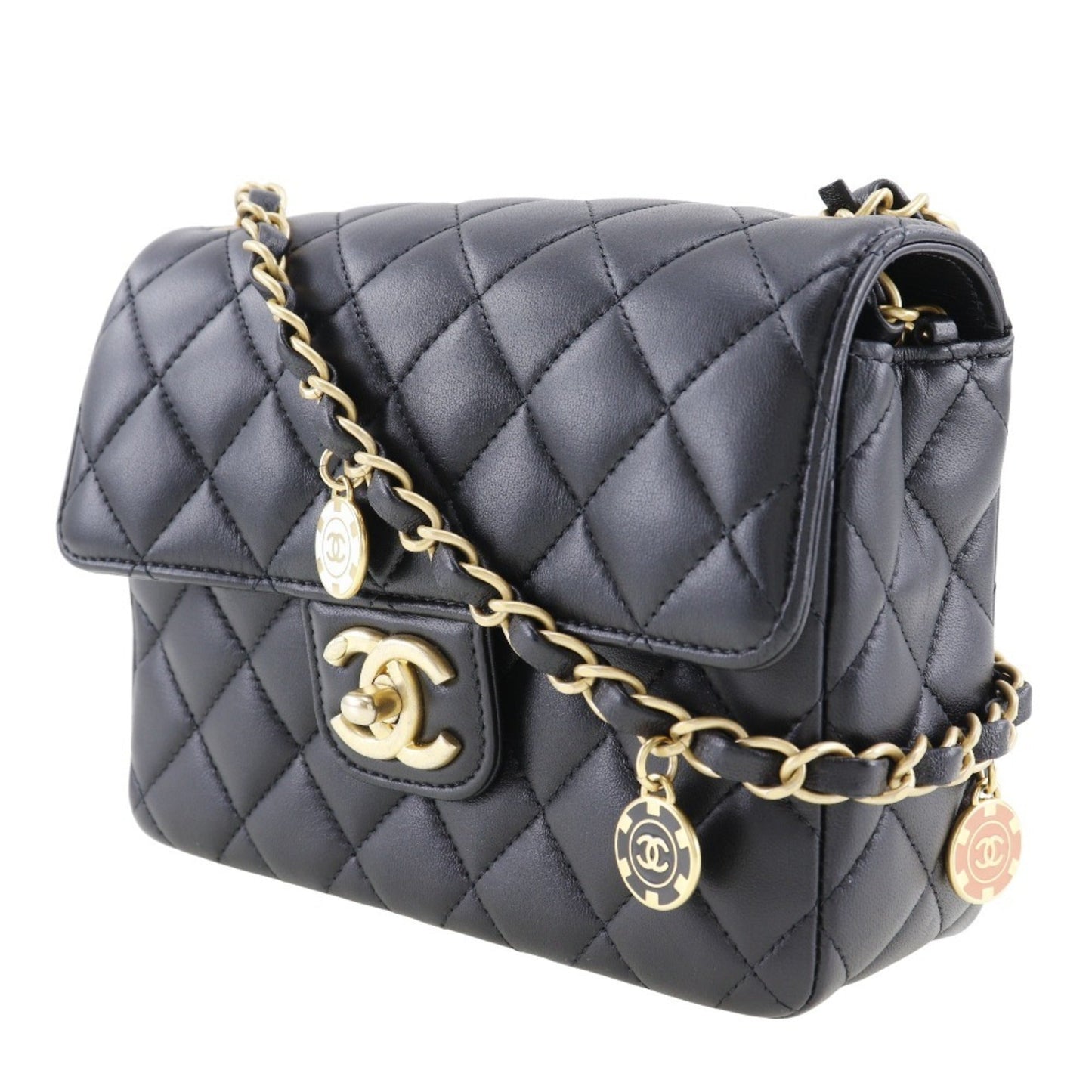 Chanel Black Leather Shoulder Bag ()