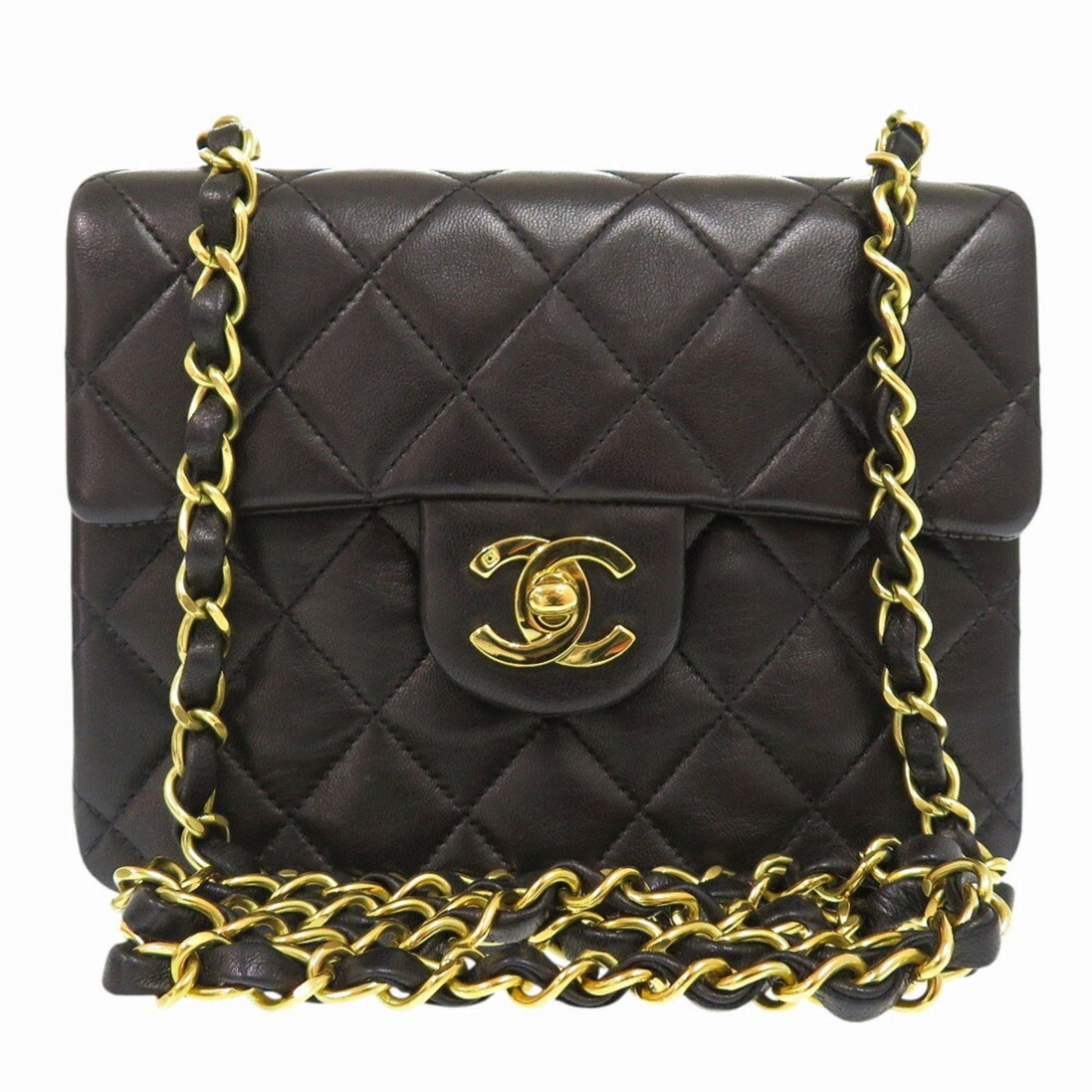 Chanel Black Leather Shoulder Bag ()