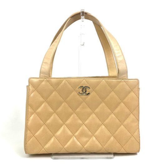 Chanel Beige Leather Handbag ()
