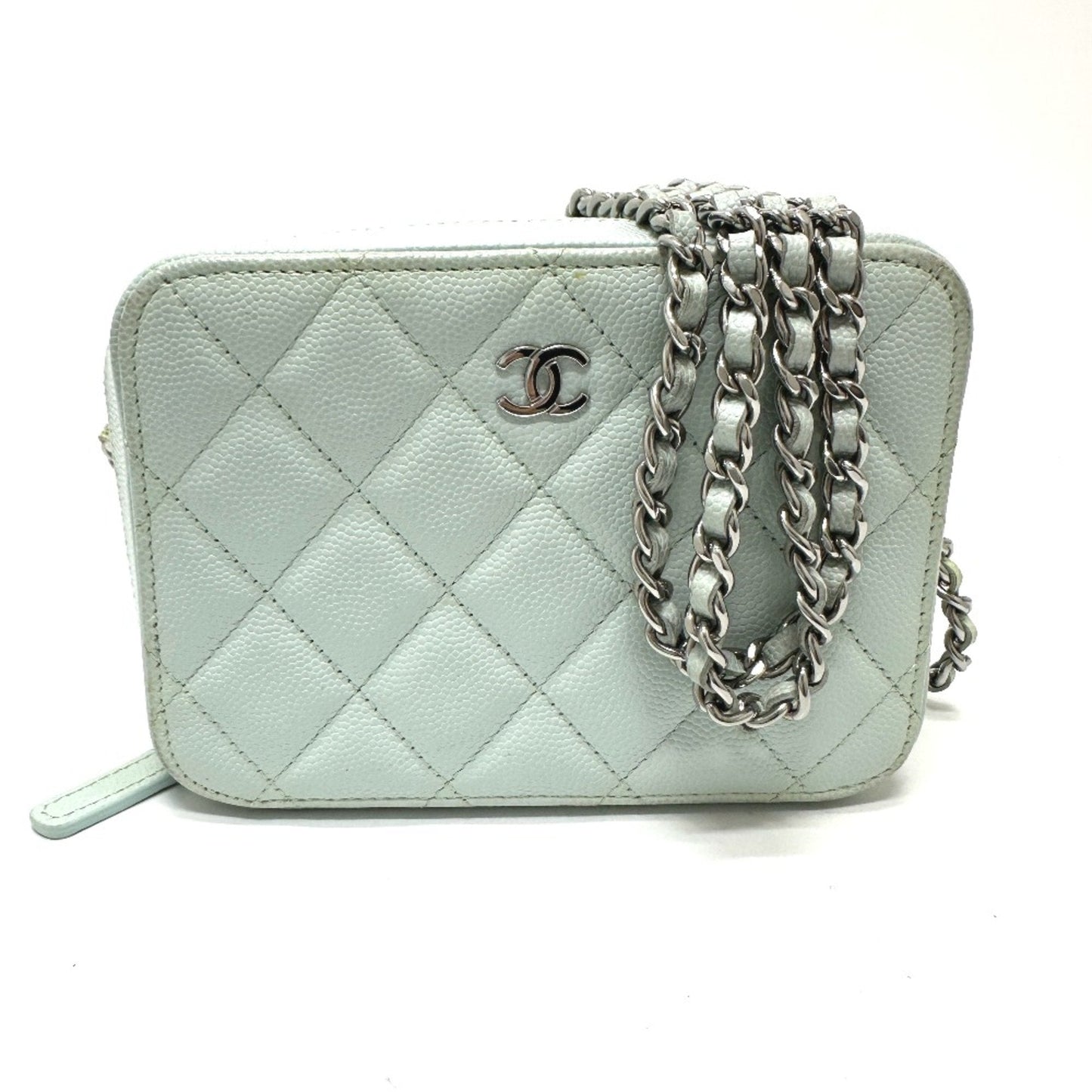 Chanel Blue Leather Shoulder Bag ()