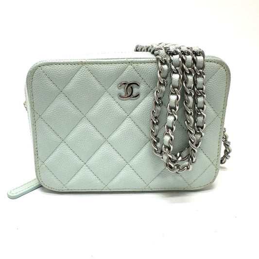 Chanel Blue Leather Shoulder Bag ()