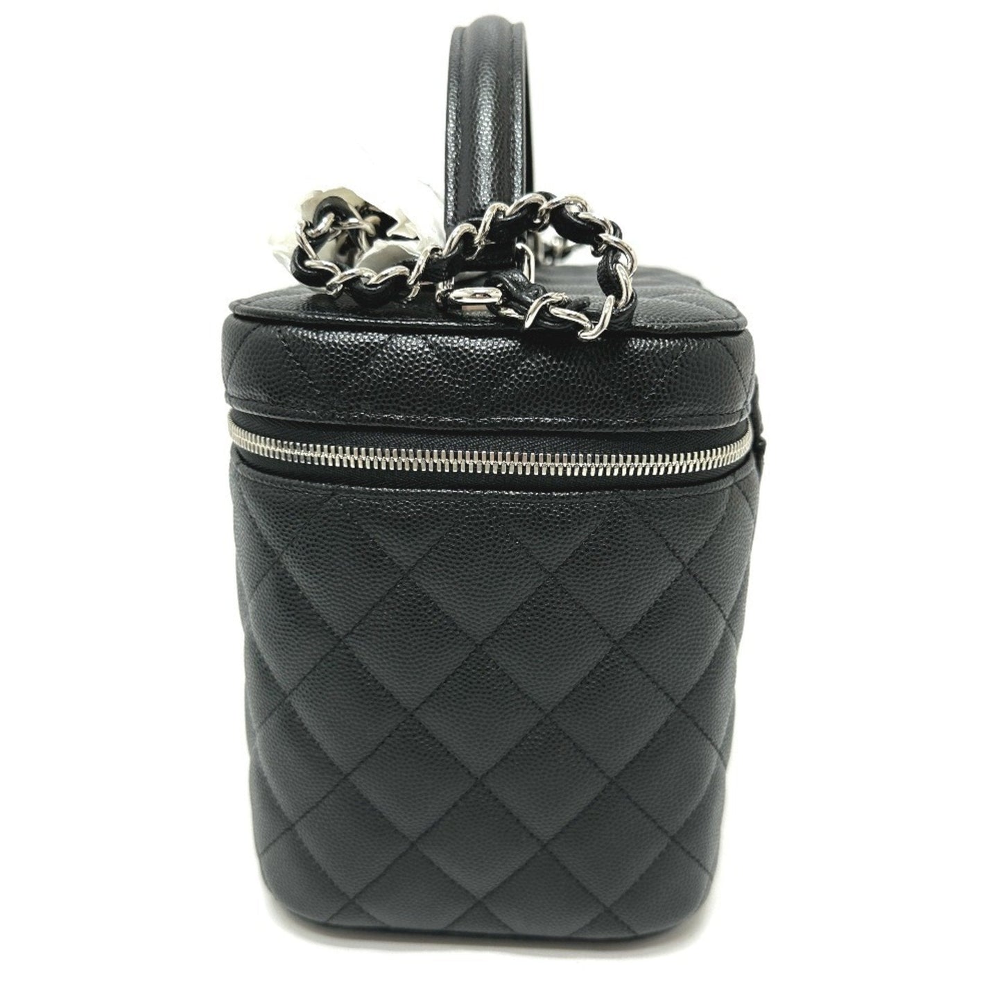 Chanel Black Caviar Leather Vanity Bag ()