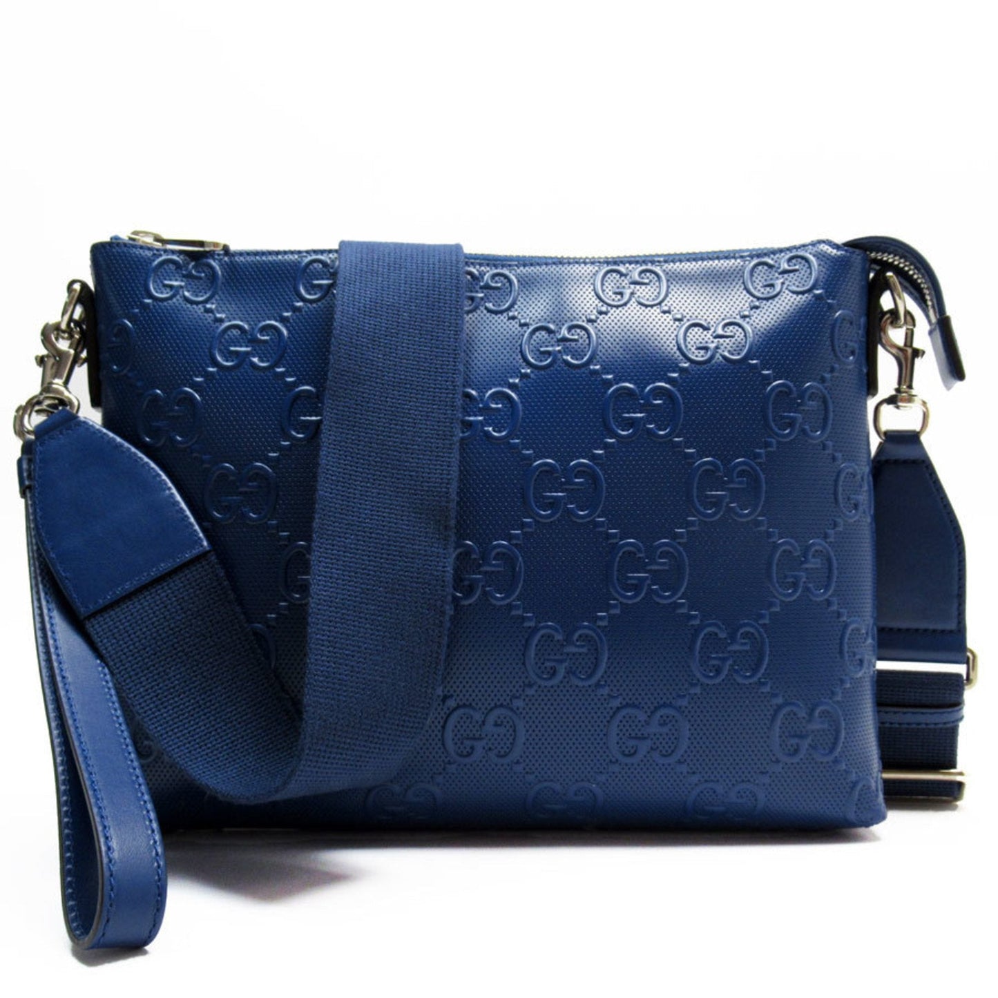 Gucci Blue Leather Shoulder Bag ()