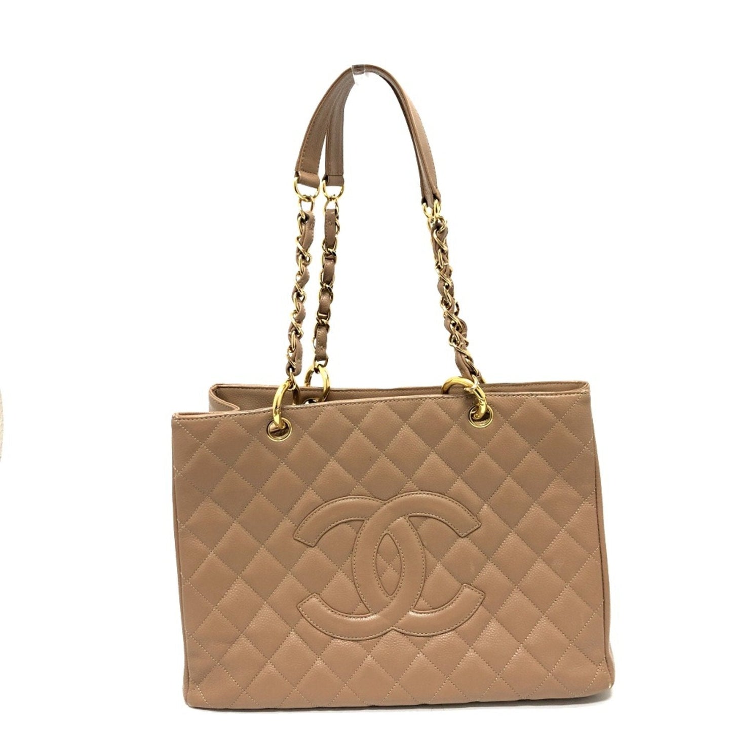 Chanel Beige Leather Shoulder Bag ()