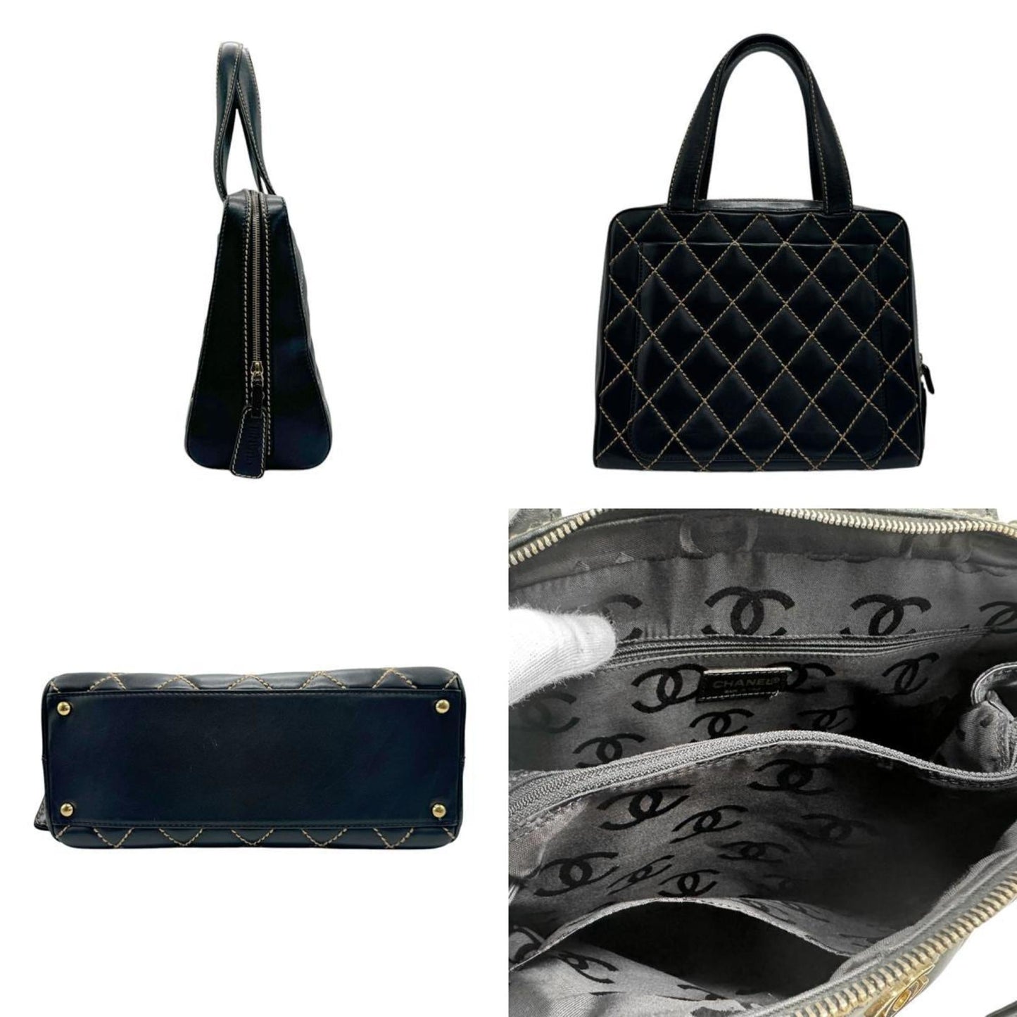 Chanel Black Leather Handbag ()