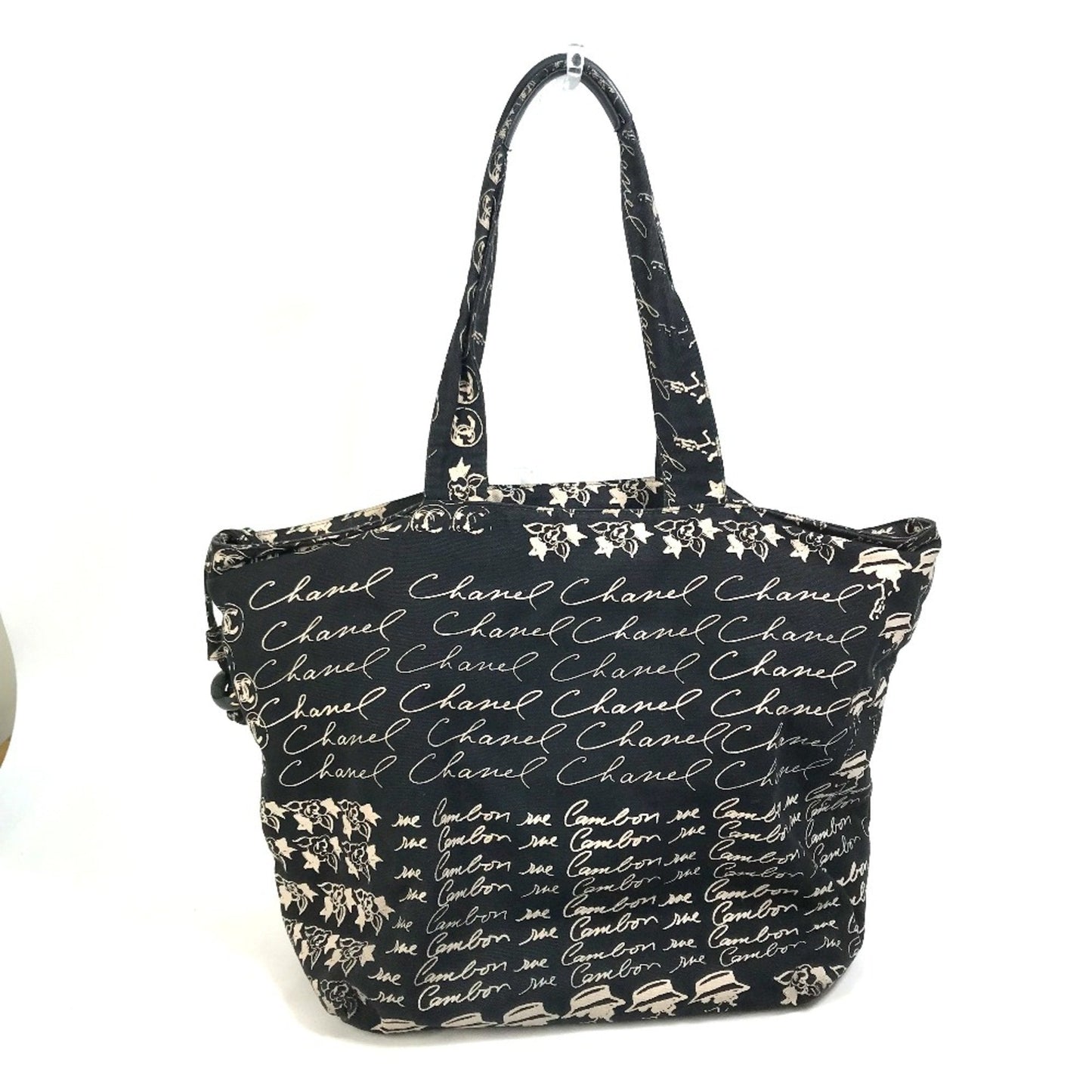 Chanel Black Cloth Tote Bag ()