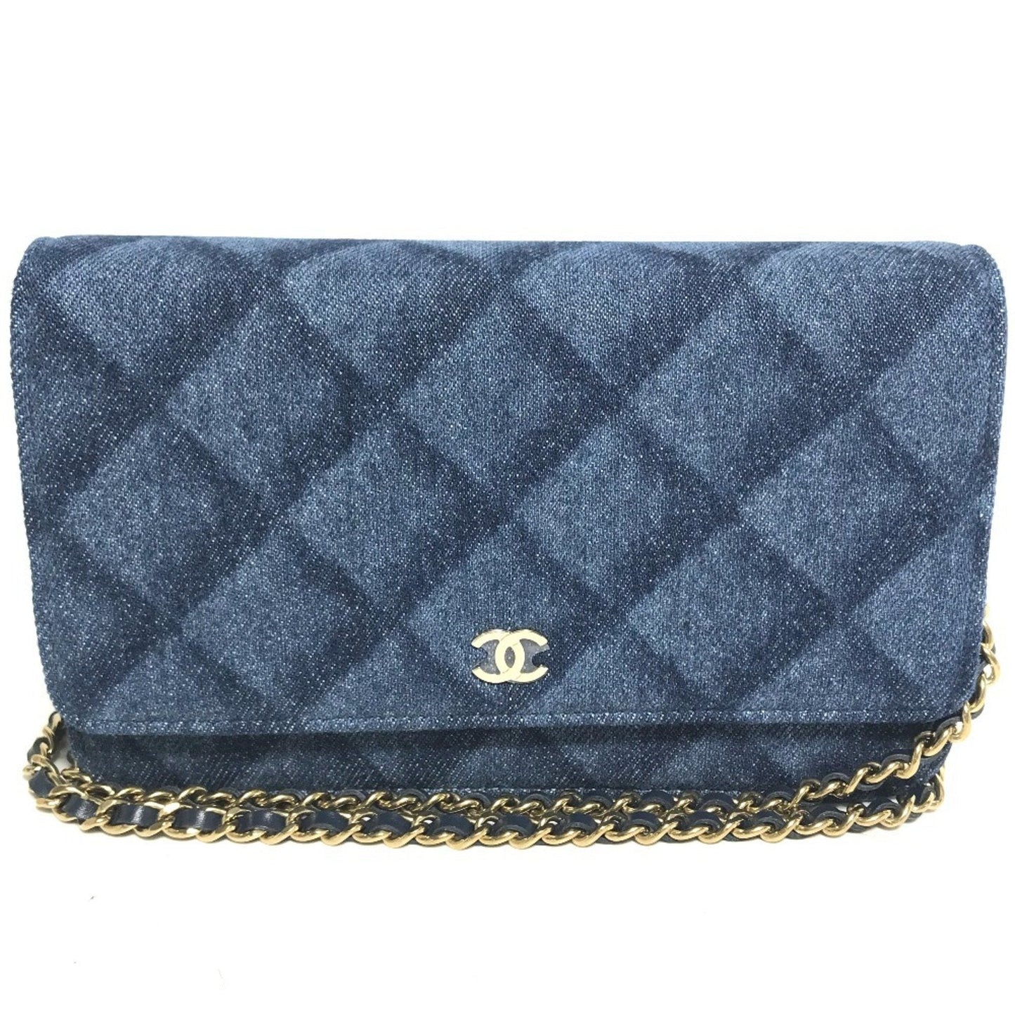 Chanel Blue Denim Shoulder Bag ()