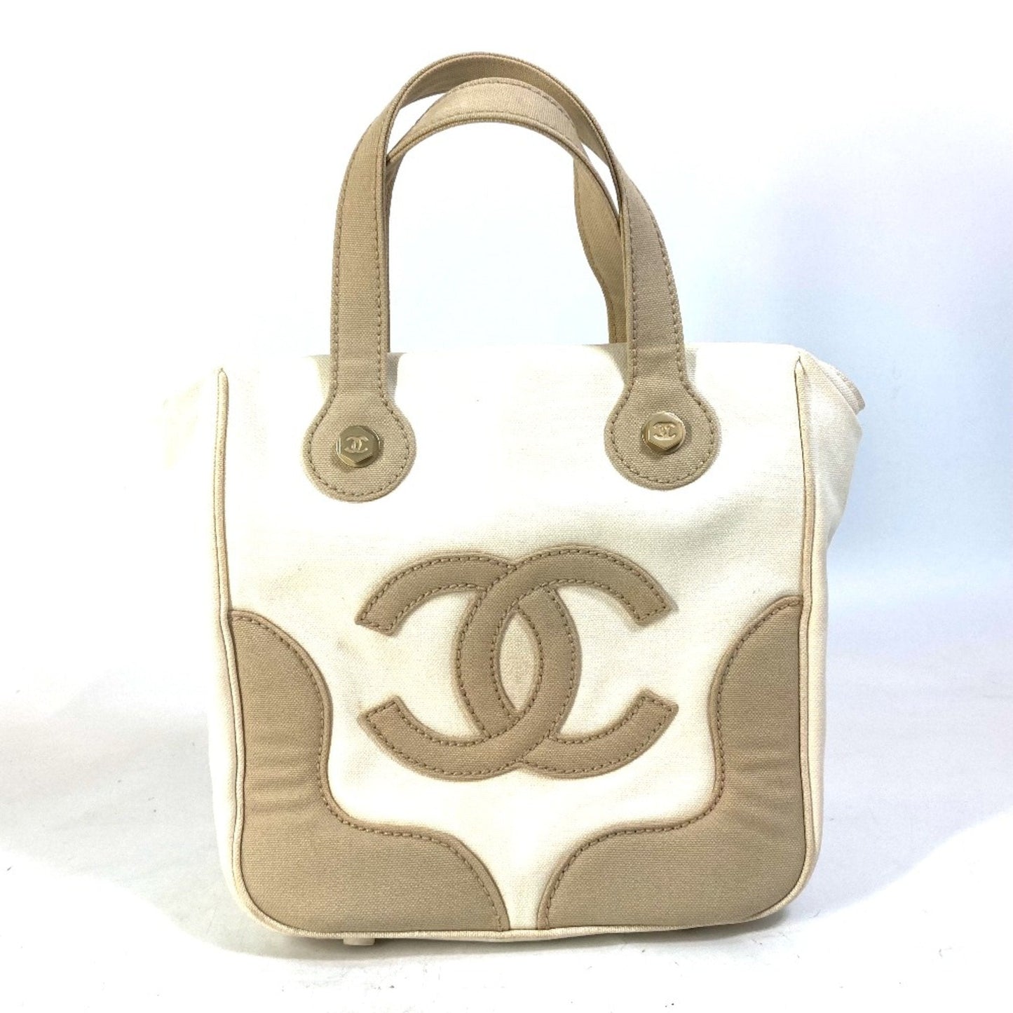Chanel Beige Cloth Tote Bag ()