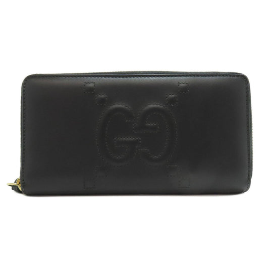 Gucci Black Leather Long Wallet (Bi-Fold) ()