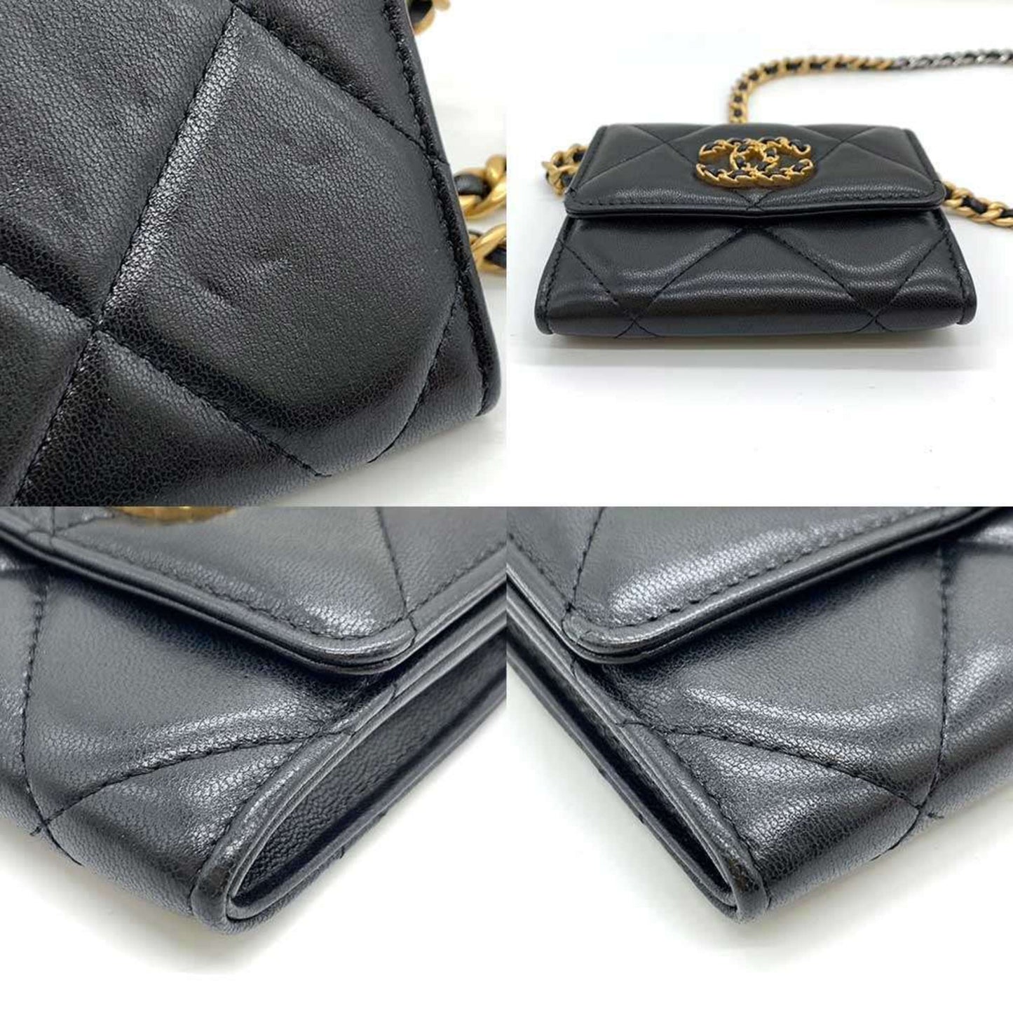 Chanel Black Leather Shoulder Bag ()