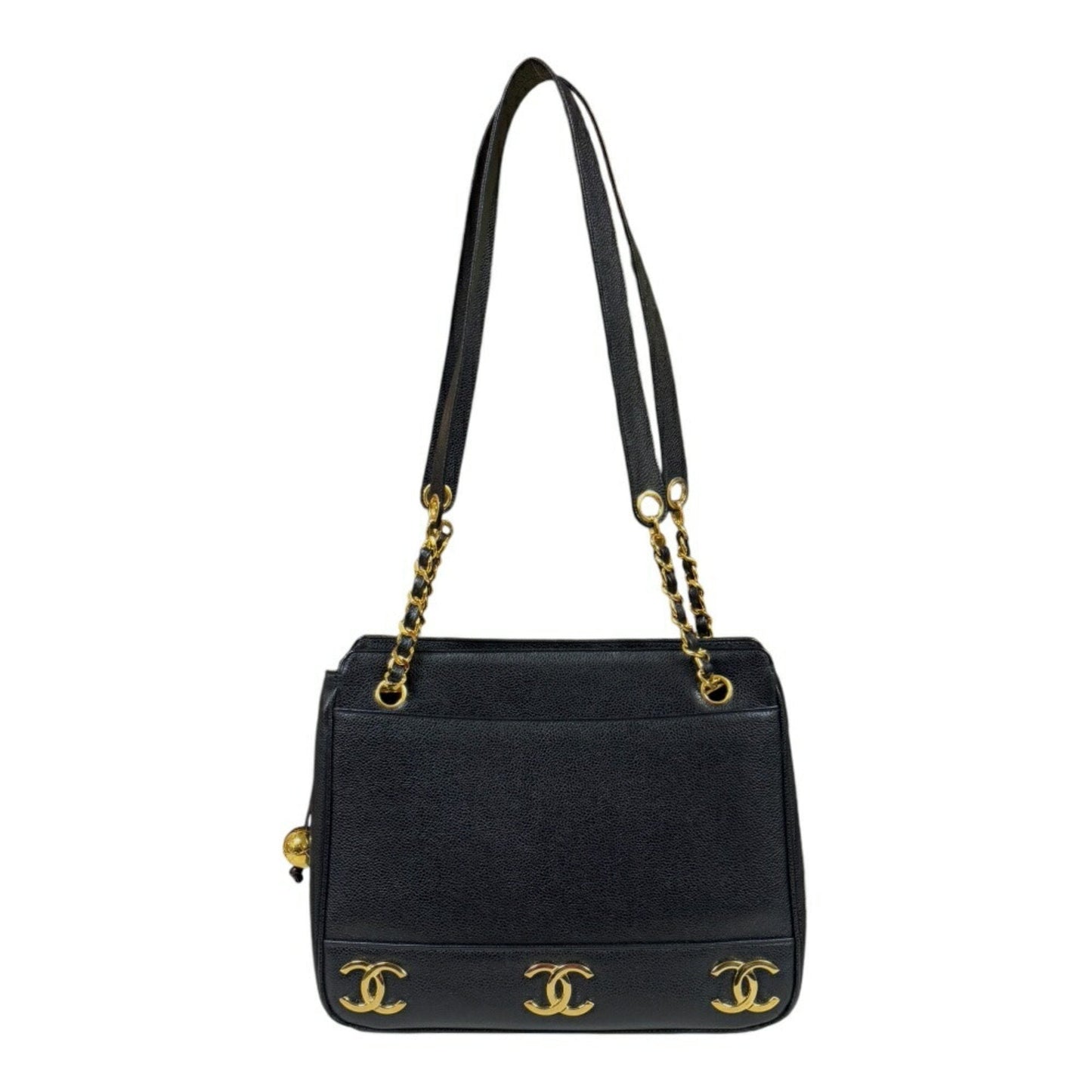 Chanel Black Leather Tote Bag ()