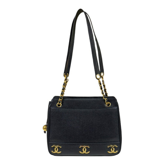 Chanel Black Leather Tote Bag ()