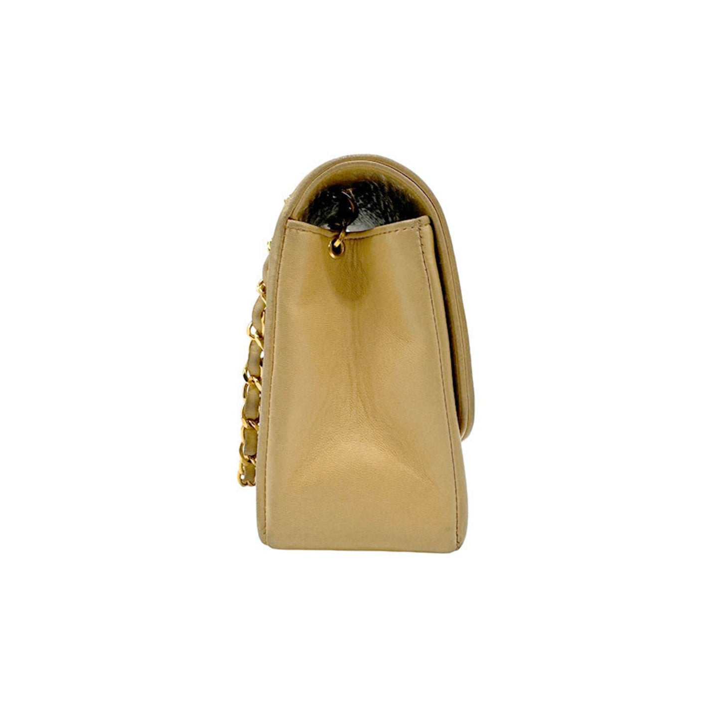 Chanel Beige Leather Shoulder Bag ()