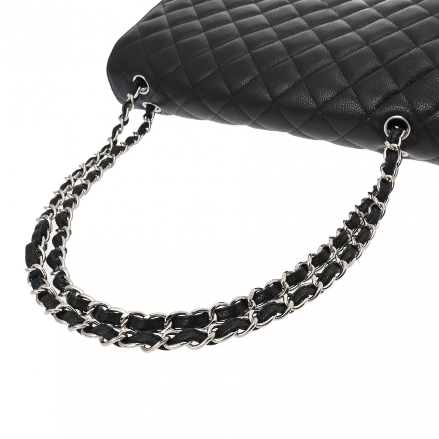 Chanel Black Caviar Leather Shoulder Bag ()