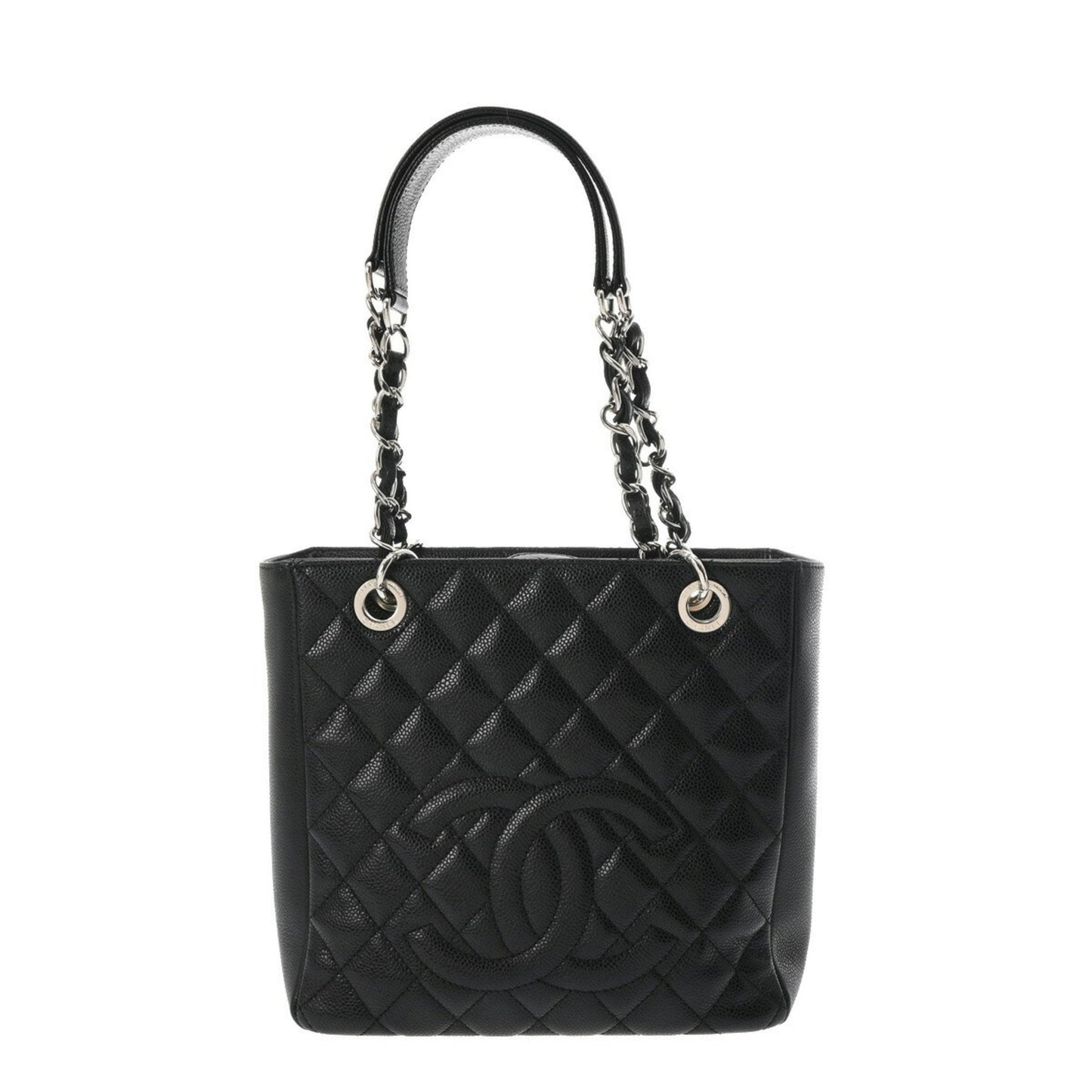 Chanel Black Caviar Leather Tote Bag ()