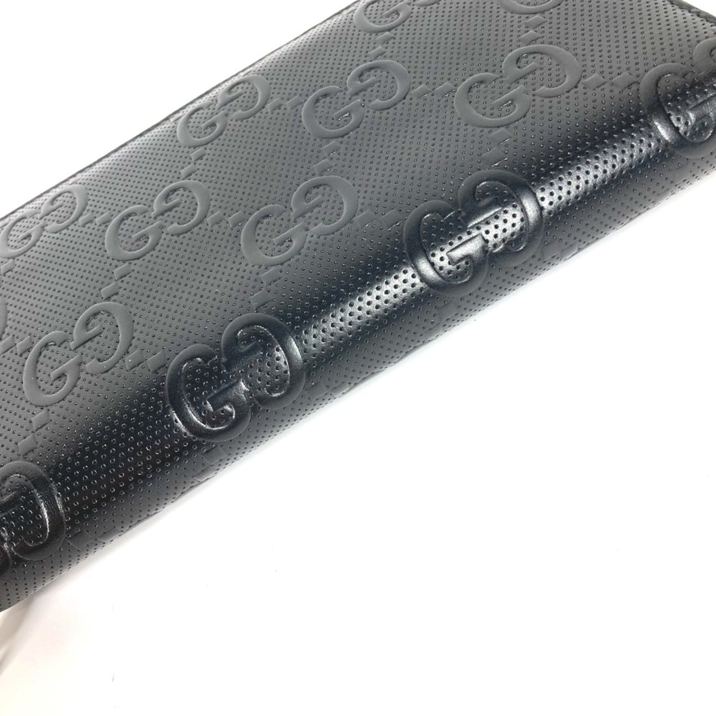 Gucci Black Leather Long Wallet (Bi-Fold) ()