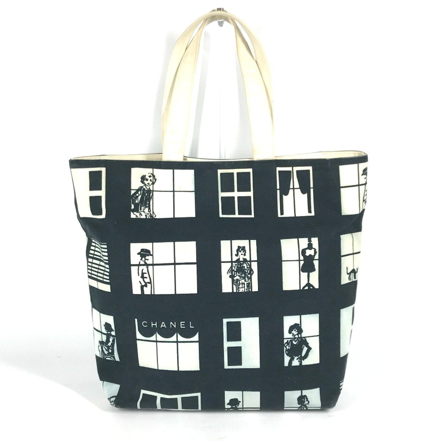 Chanel Black Cloth Tote Bag ()