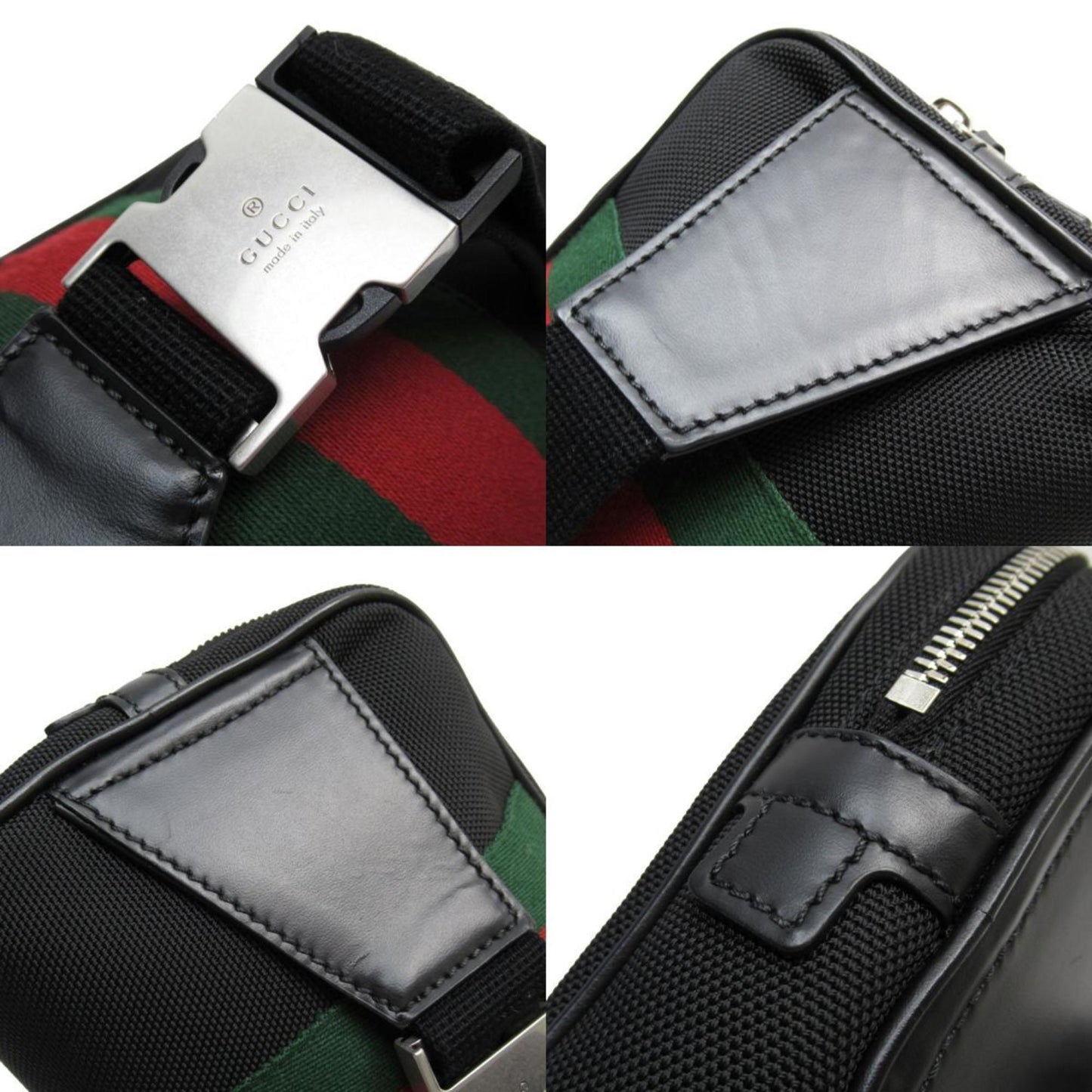 Gucci Black Nylon Canvas Sling Bag ()