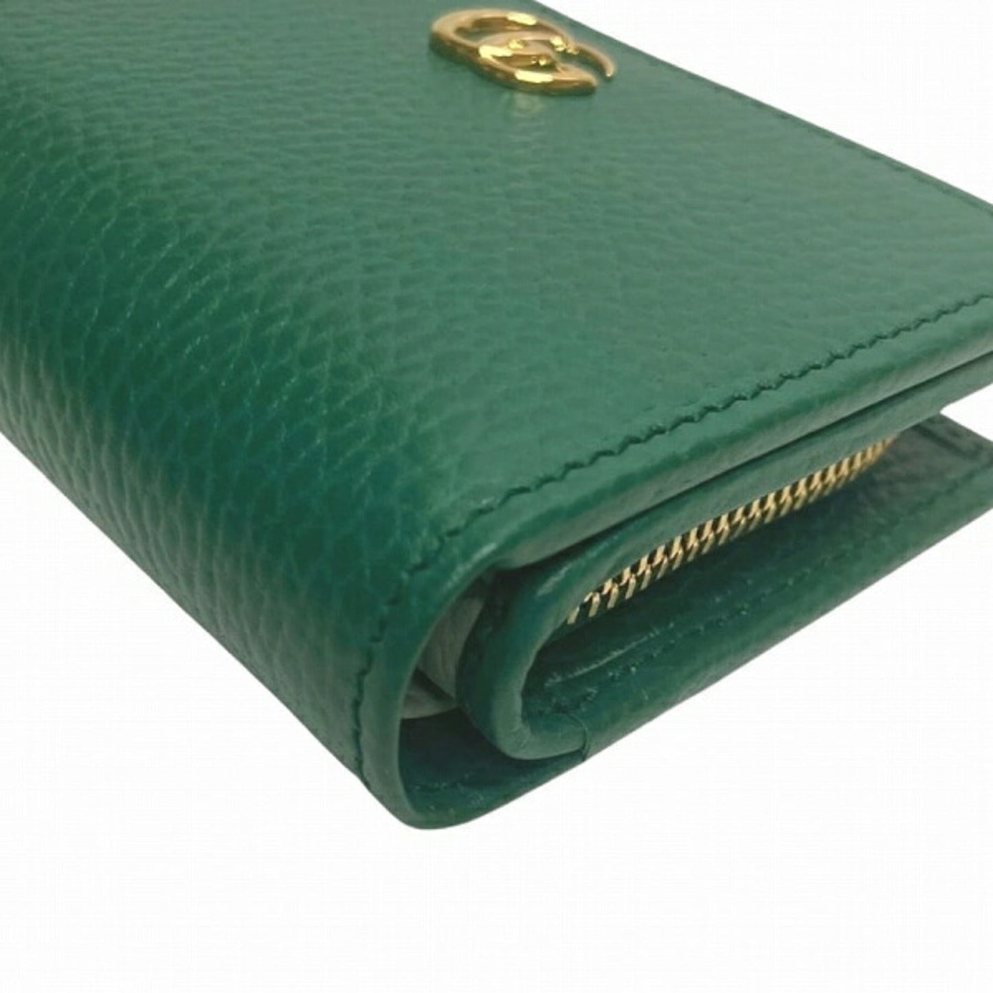 Gucci Green Leather Long Wallet (Bi-Fold) ()