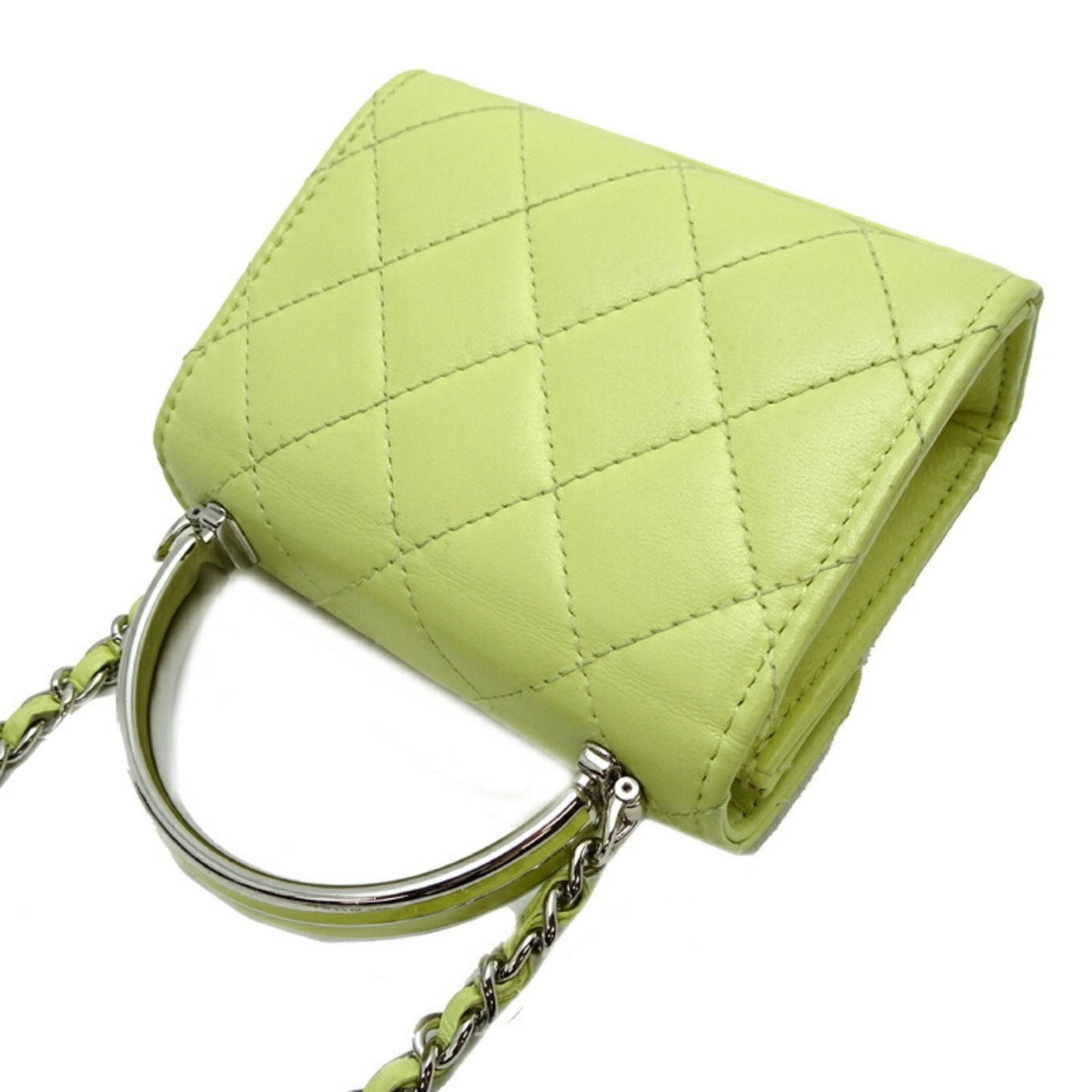 Chanel Yellow Leather Shoulder Bag ()