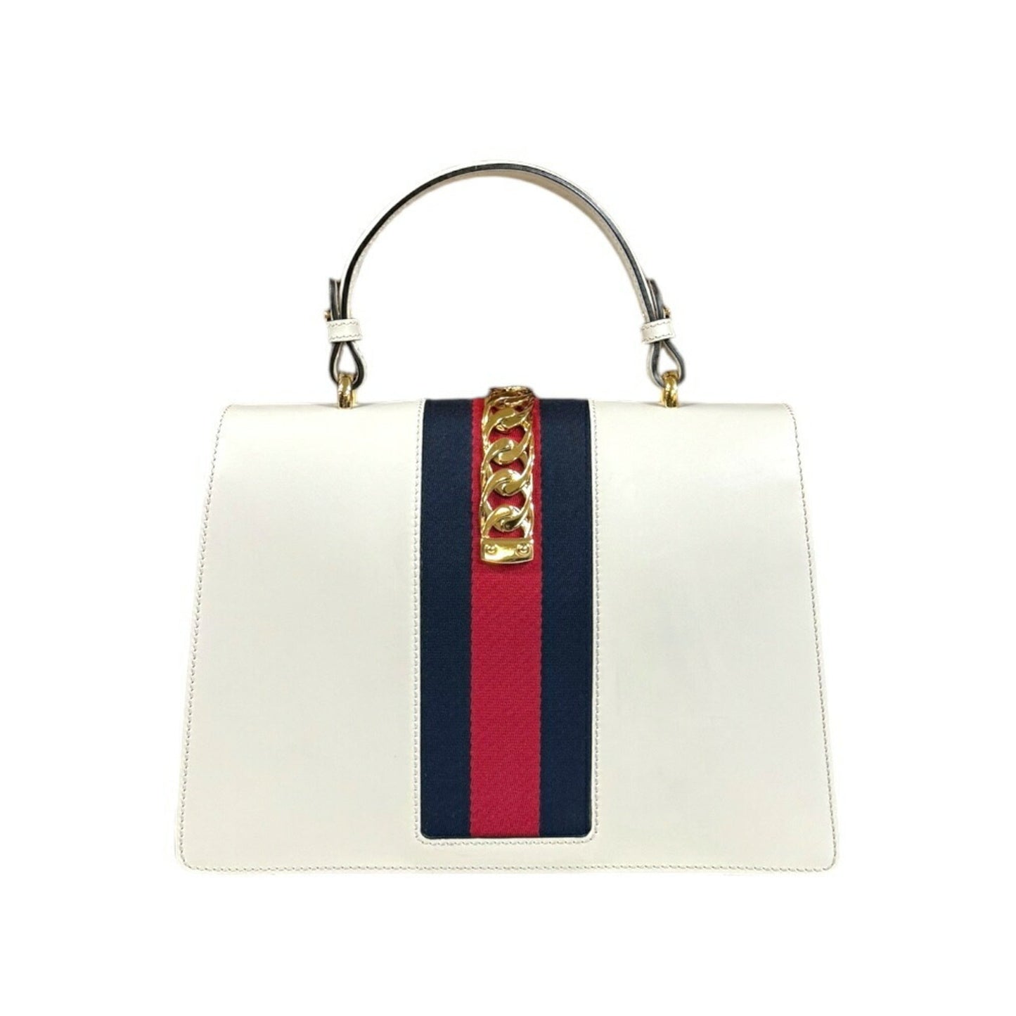 Gucci White Leather Shoulder Bag ()
