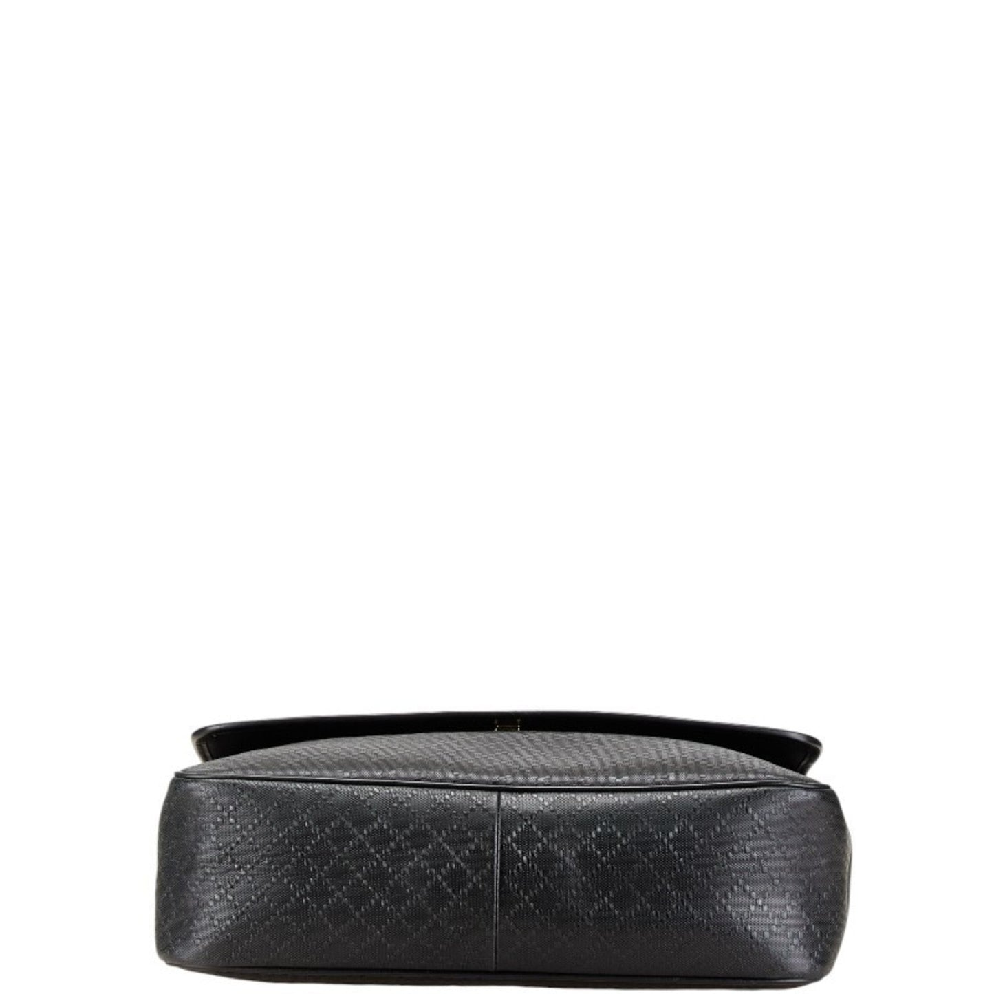 Gucci Black Leather Messenger Bag Shoulder Bag ()