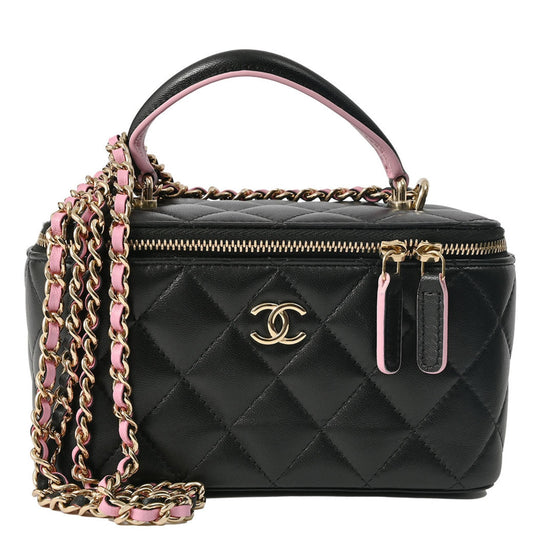 Chanel Black Leather Shoulder Bag ()