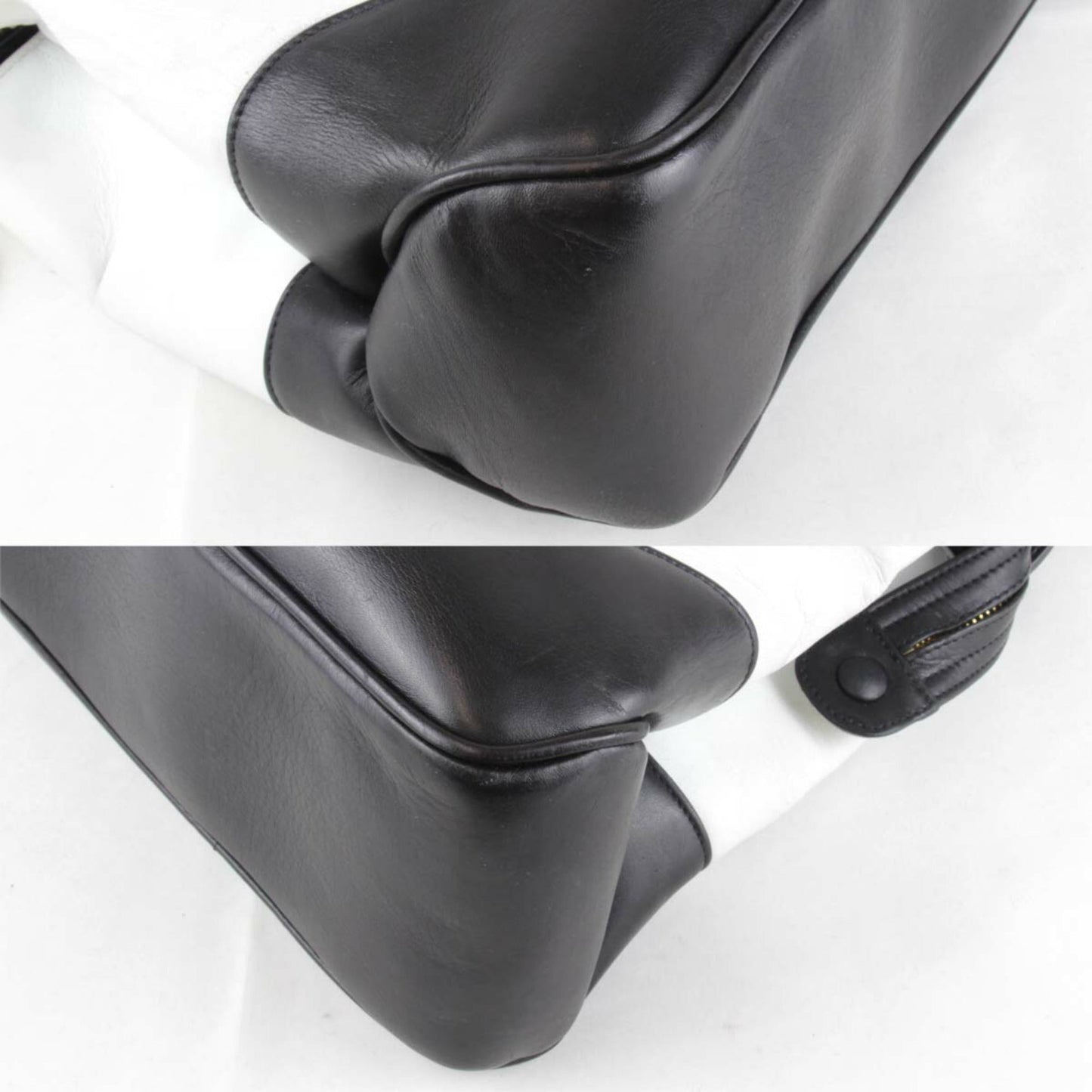 Chanel White Leather Shoulder Bag ()