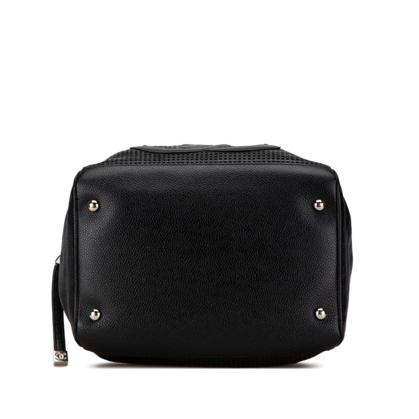 Chanel Black Caviar Leather Boston Bag Handbag ()