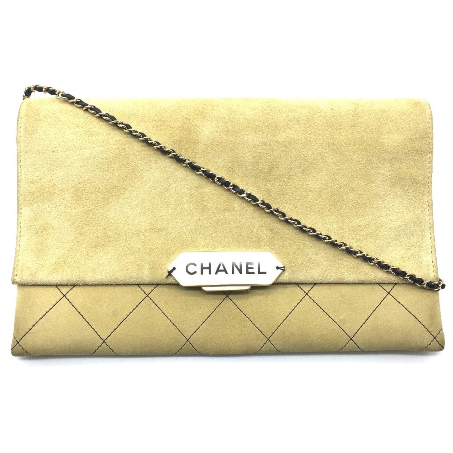 Chanel Beige Leather Shoulder Bag ()