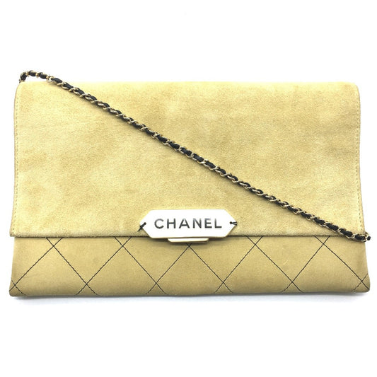 Chanel Beige Leather Shoulder Bag ()